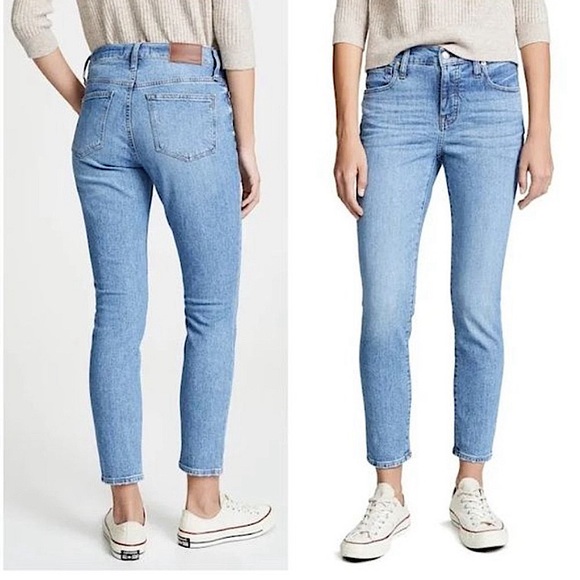 Madewell Denim - Madewell 9” High Rise Skinny Jeans Regina Light Wash 27
